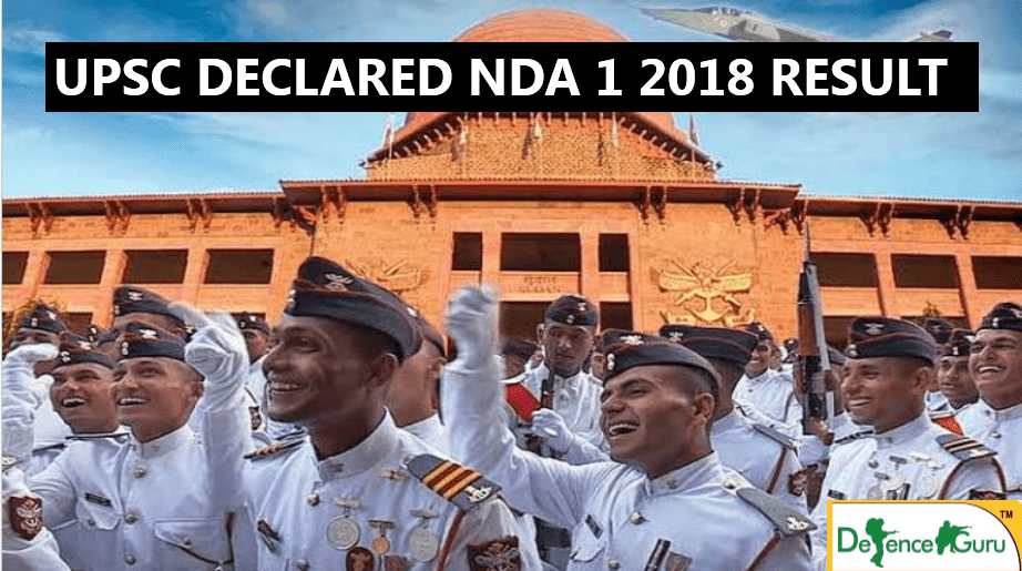 NDA 1 2018 Conducted by UPSC Result Out Now 